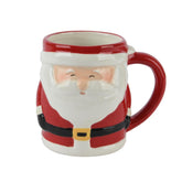 Kitchen Goods Dolomite Mug Santa 10.5cm - Red